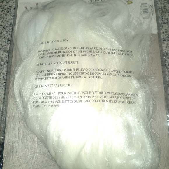 Glow In The Dark Halloween Adult Size Bob Wig - Picture 3 of 6